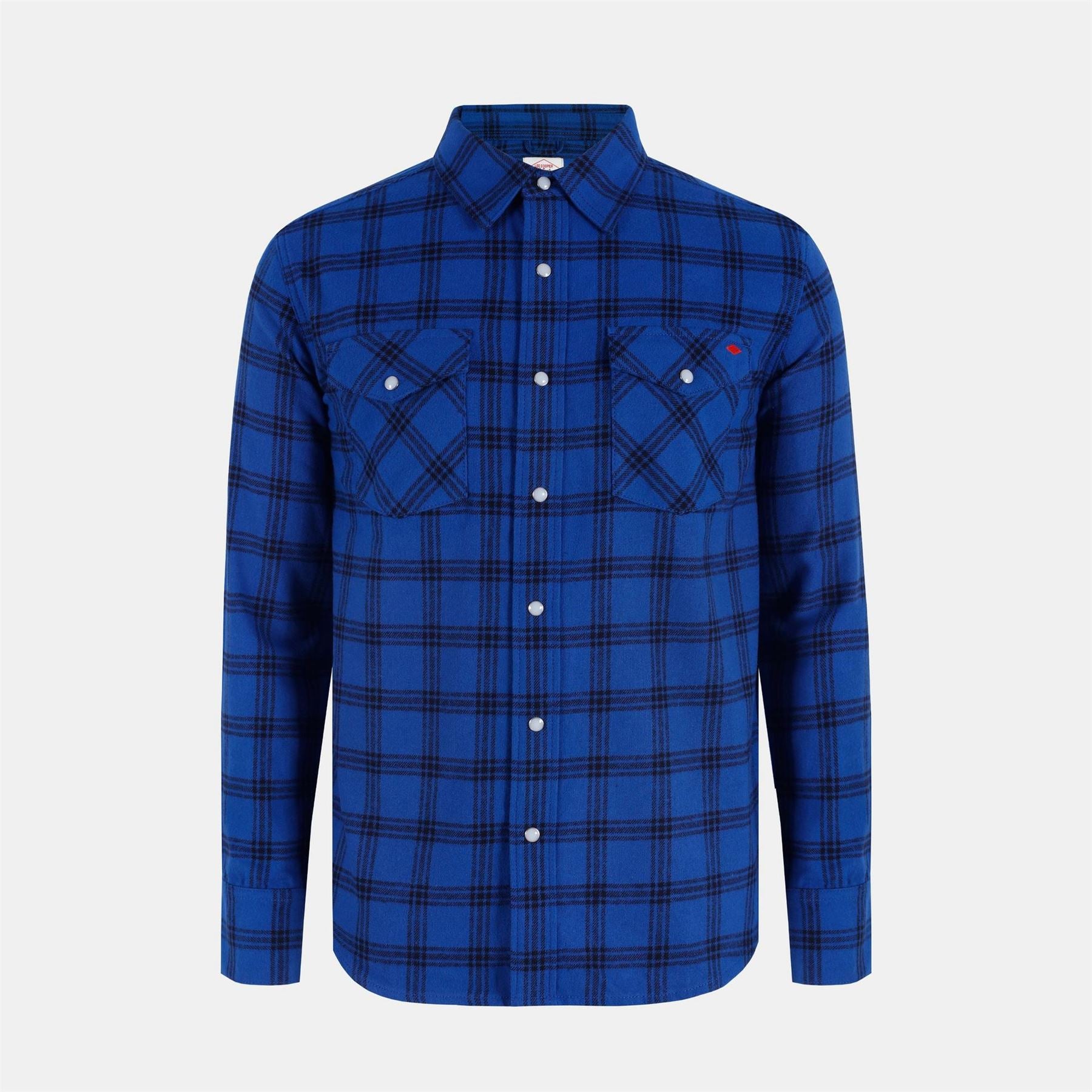 Lee Cooper Collared Neck Long Sleeve Check Shirt