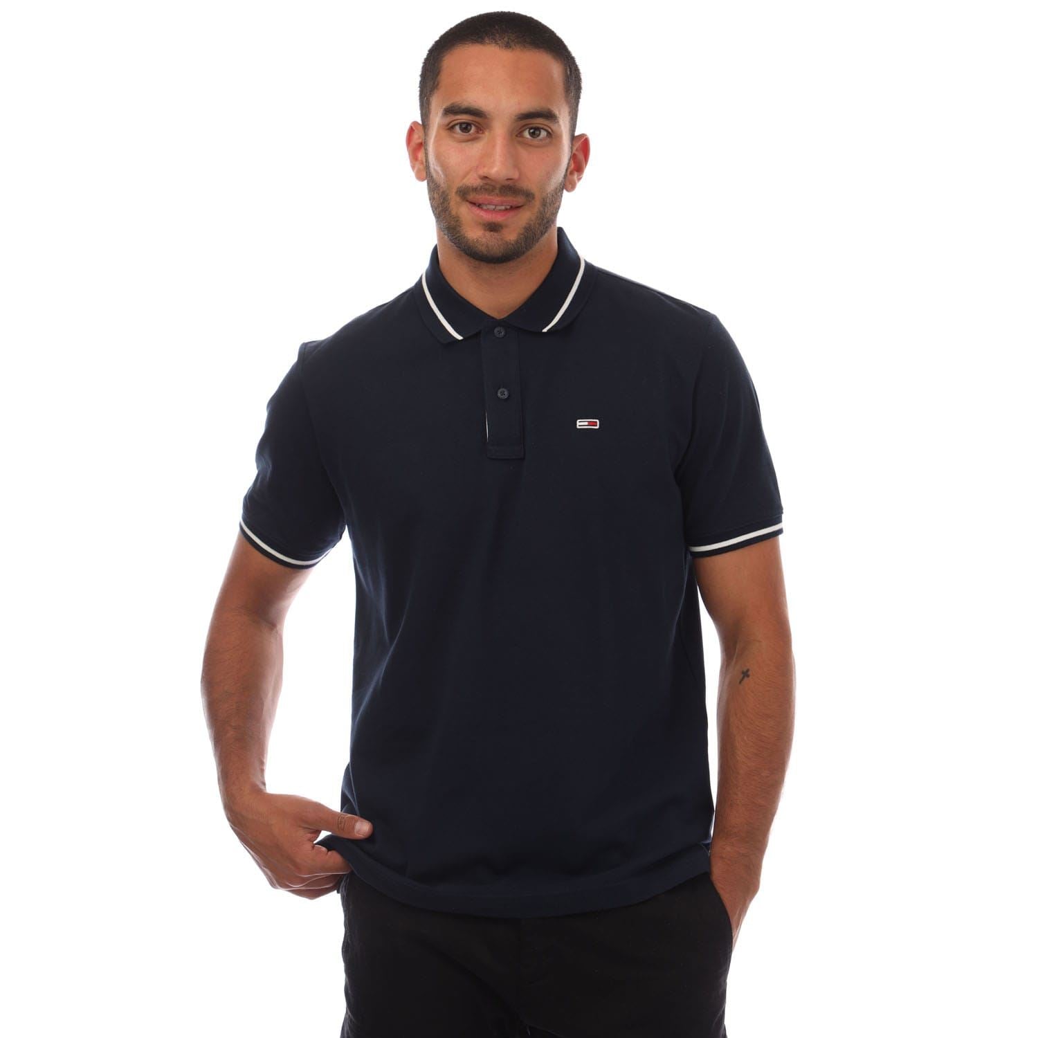 Tommy Jeans Regular Fit Tipped Polo Shirt