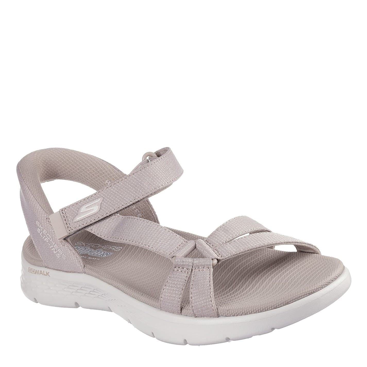Skechers Slip Ins Heathered Flat Heel Open Toe Sandals
