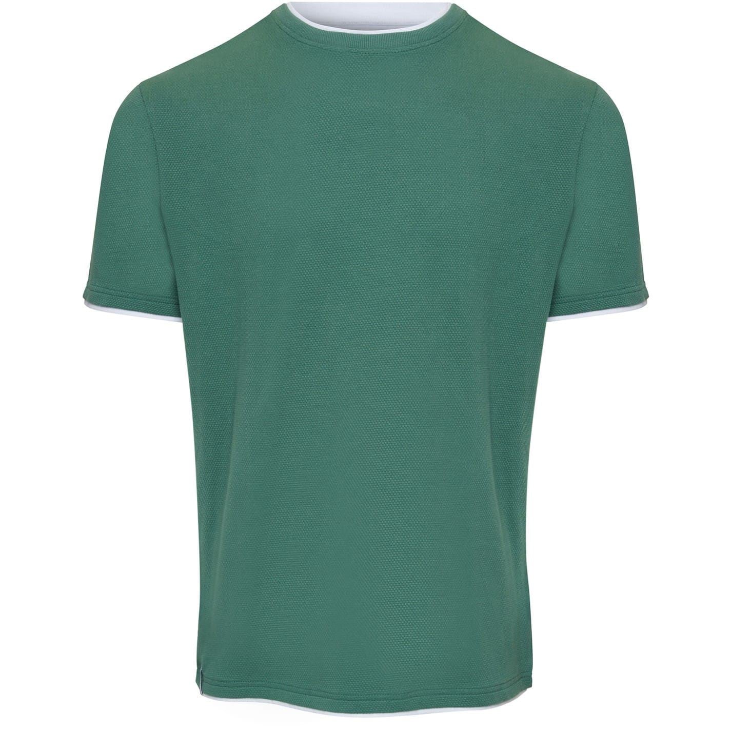 Threadbare Mock Neck Regular Fit Short Sleeve T-Shirt