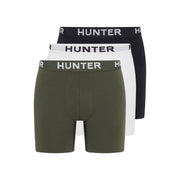 Hunter Mens 3 Pack Cotton Stretch Boxer Briefs