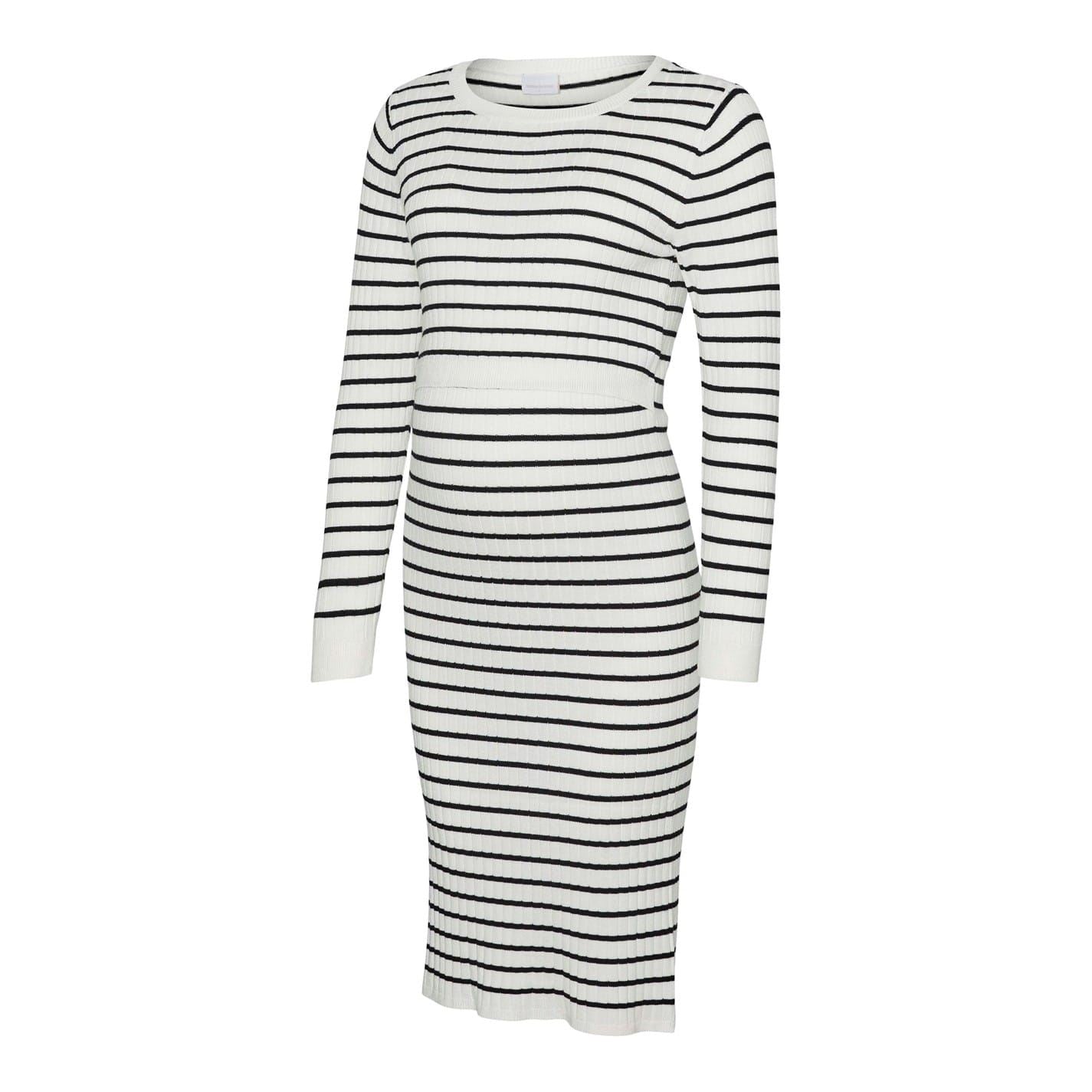 Mamalicious Mlalima Scoop Neck Long Sleeve Midi Dress