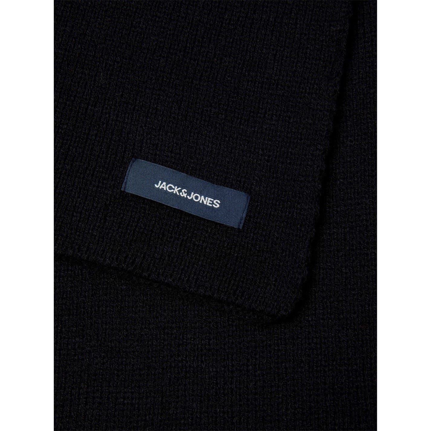 Jack and Jones Solid Knit Scarf with Woven Label