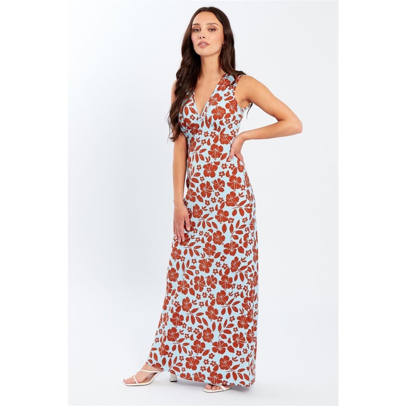 Wednesday Girls V-Neck Maxi Slip Dress