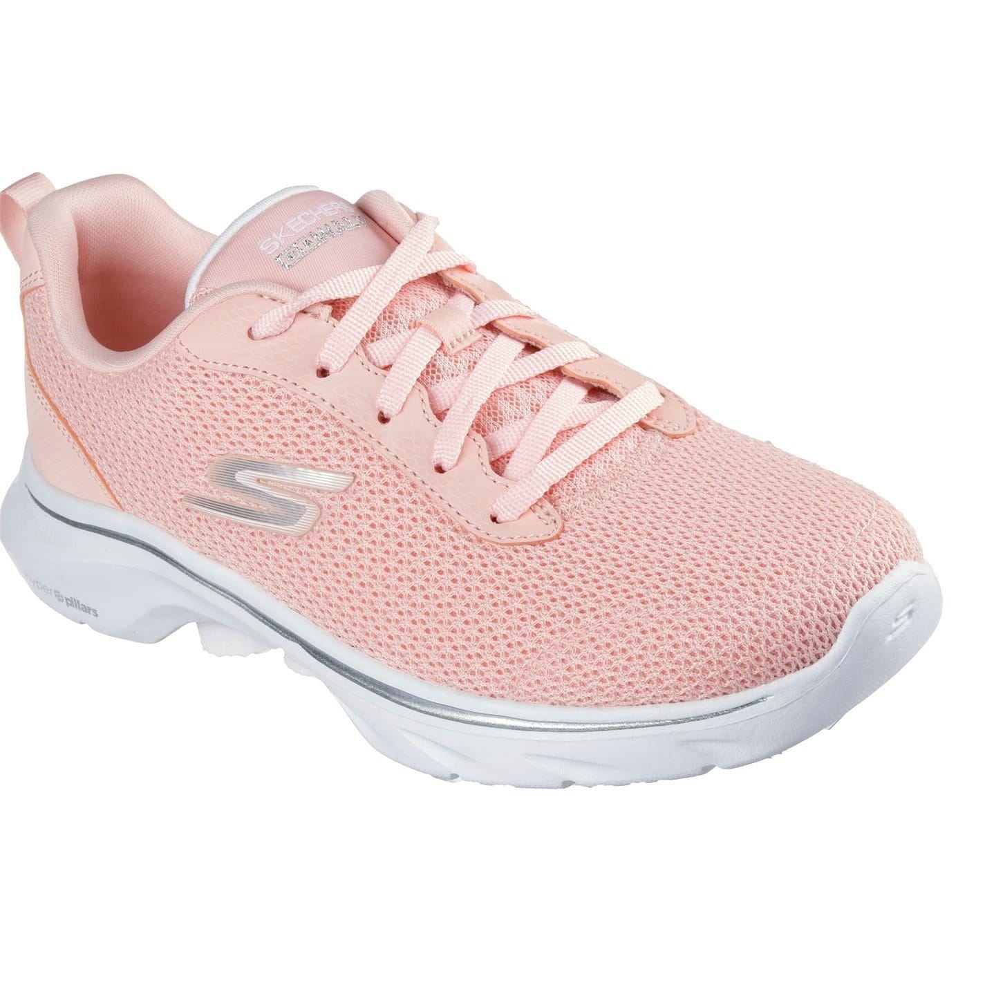 Skechers Athletic Mesh Lace Up Low Top Sneakers