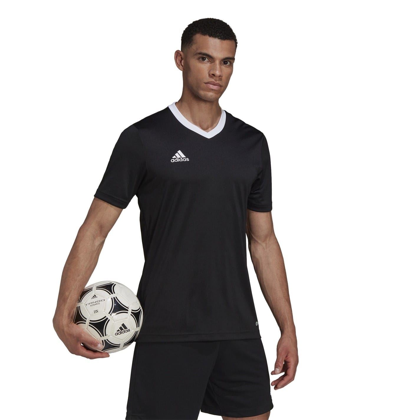 adidas Mens Entrada 22 Short Sleeve Jersey Top