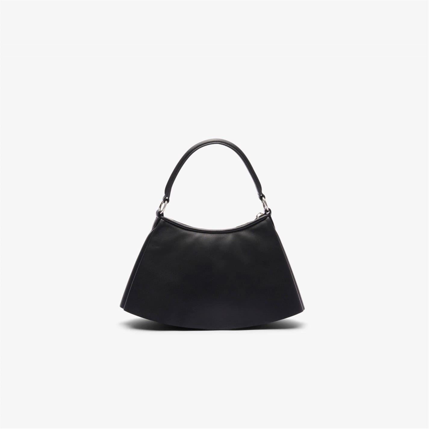 Lacoste Lenglen Crescent Shape Hobo Bag with Silver Hardware