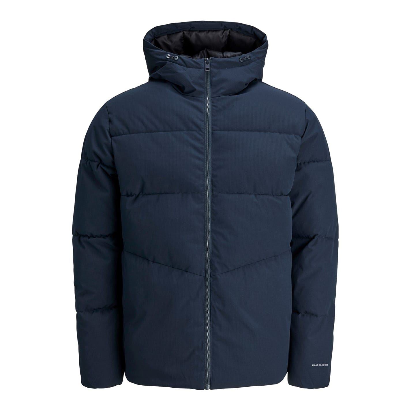 Jack and Jones Solid Patterned Global Puffer Jacket
