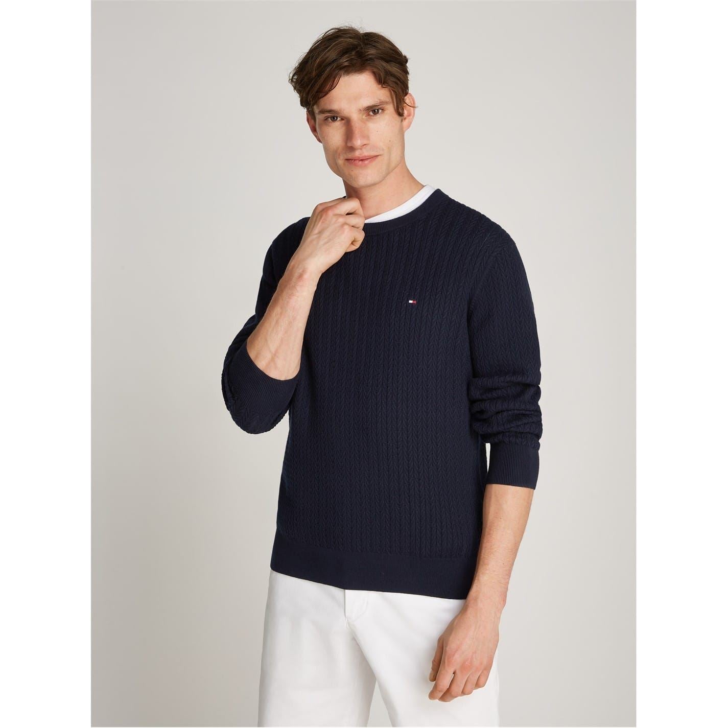 Tommy Hilfiger Regular Fit Crew Neck Long Sleeve Sweater