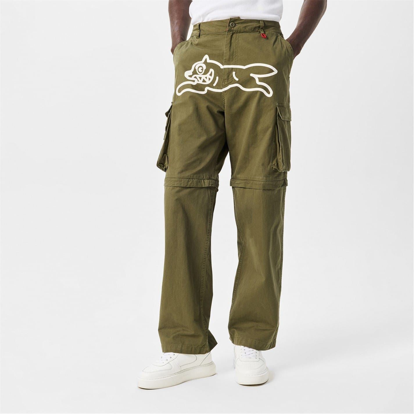 Icecream Dog Graphic Straight Cargo Pants