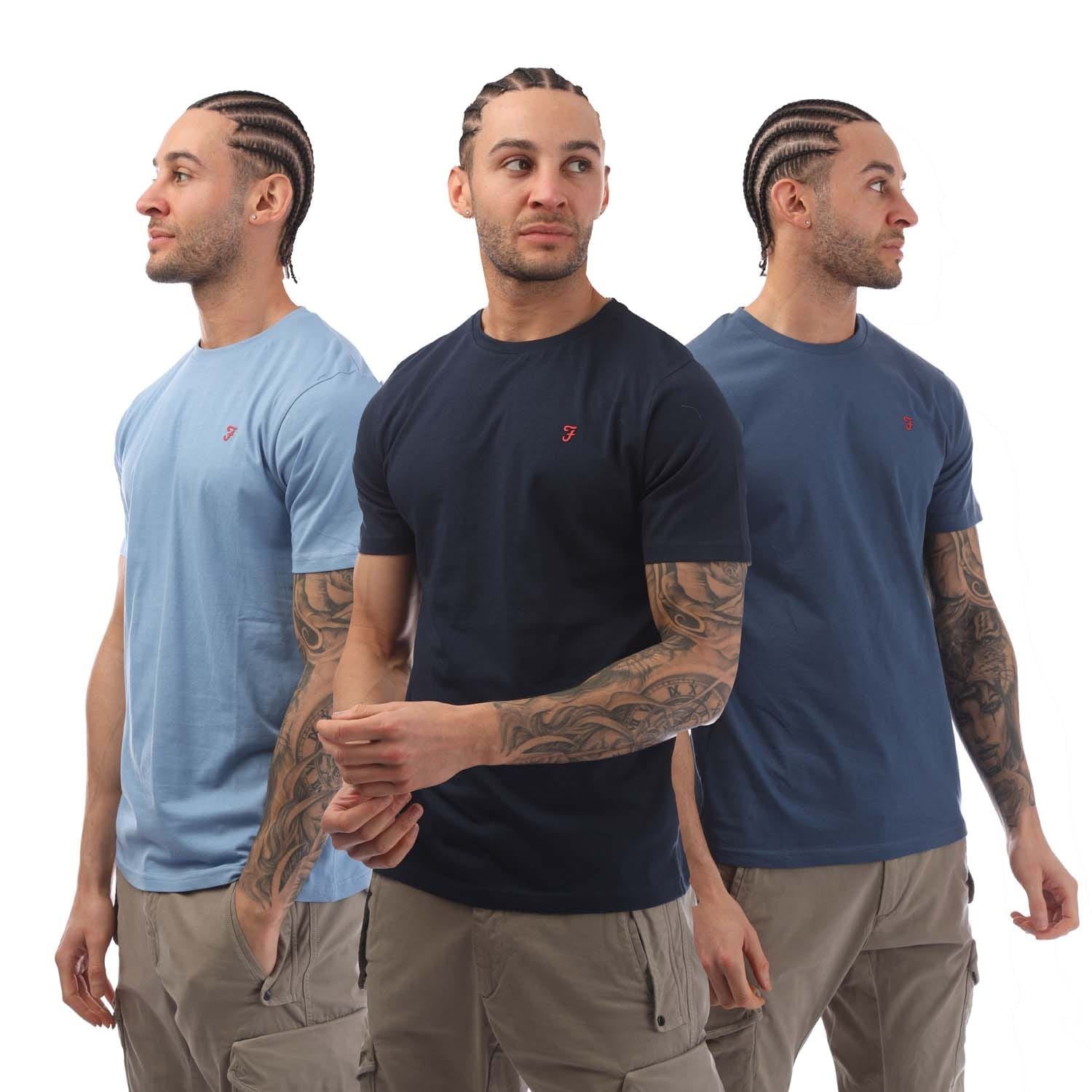 Farah Mens Labo 3 Pack T-Shirt