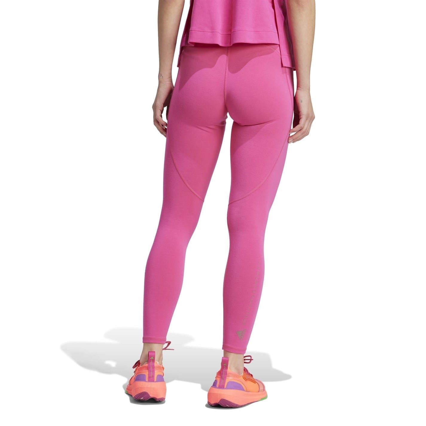 adidas by Stella McCartney 7/8 Solid Patterned Slim Yoga Pants