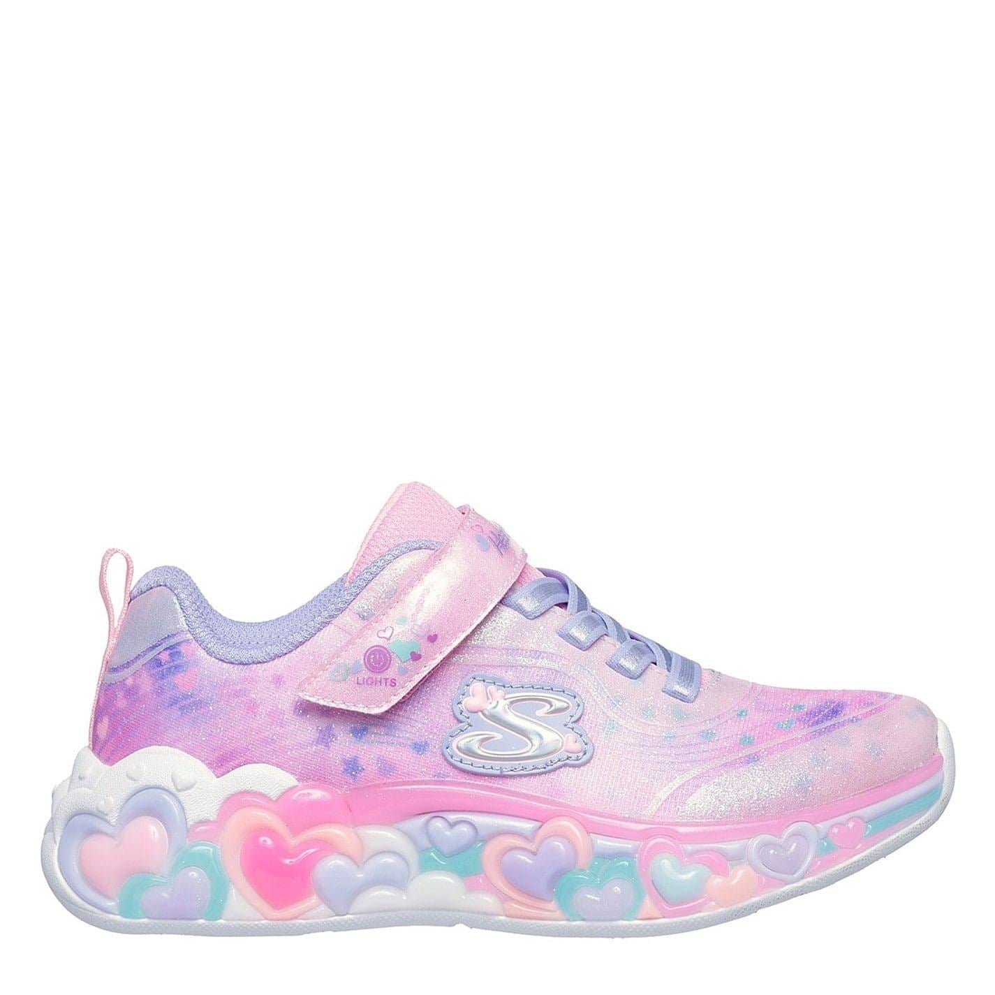 Skechers Eternal Heart Light Up Lace-Up Trainers
