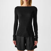 St. Agni Rouleau Tie Reversible Knit Top