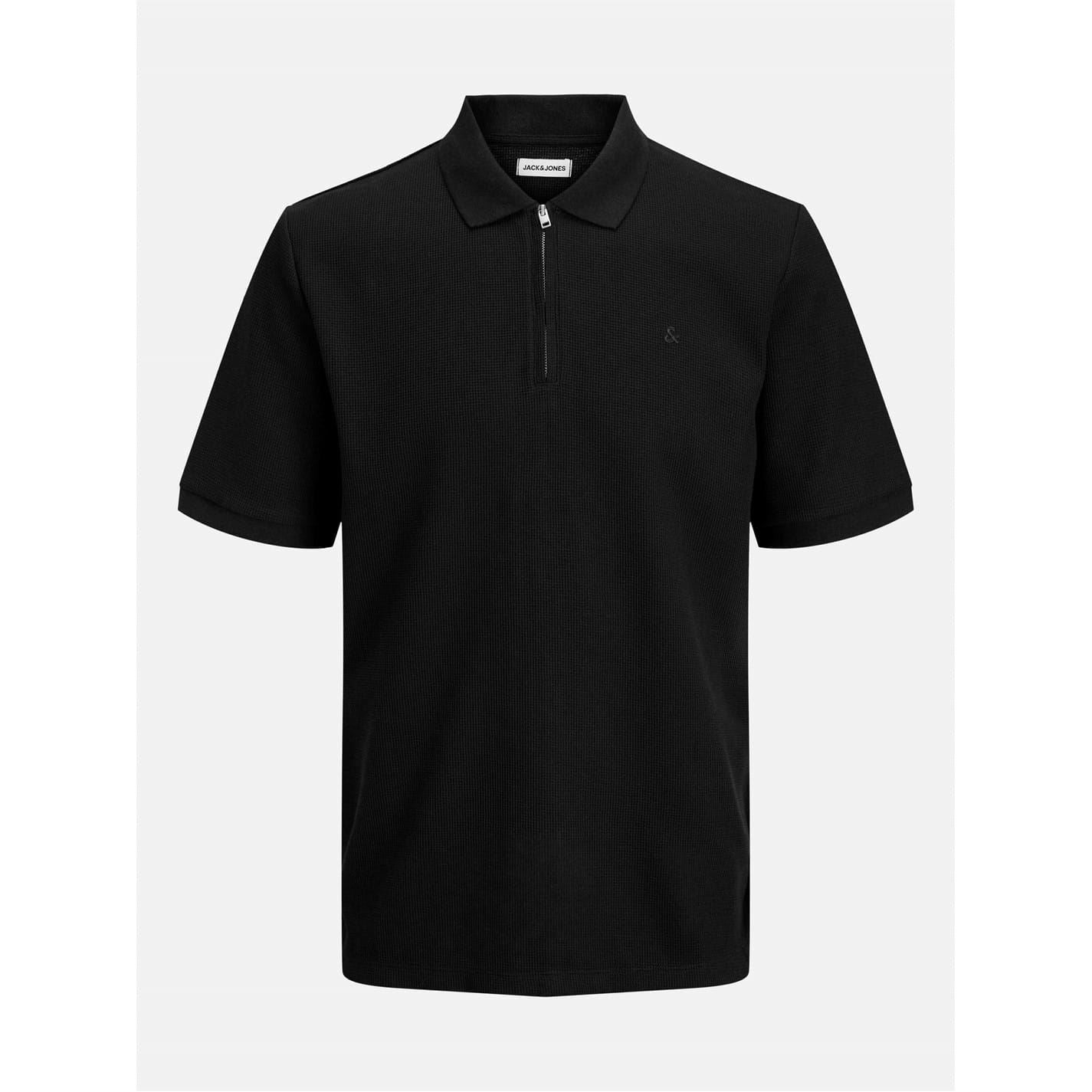 Jack and Jones Mens Zip Polo Plus Size