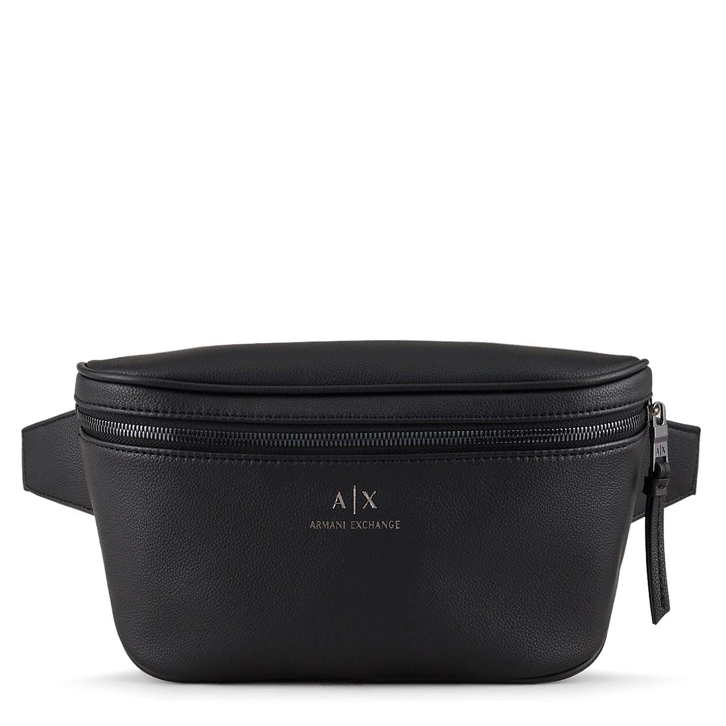 Armani Exchange Exchange Logo Leather Bum Bag Mens