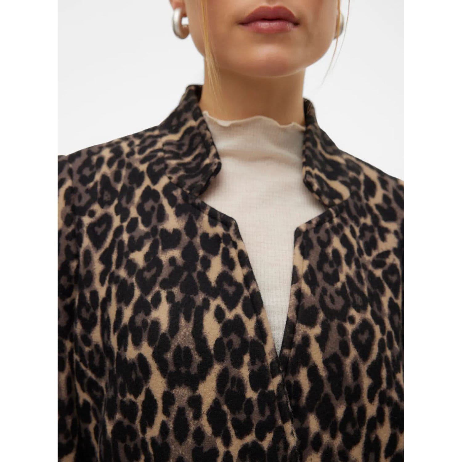 Vero Moda Brushed Katrine Leopard Print Jacket