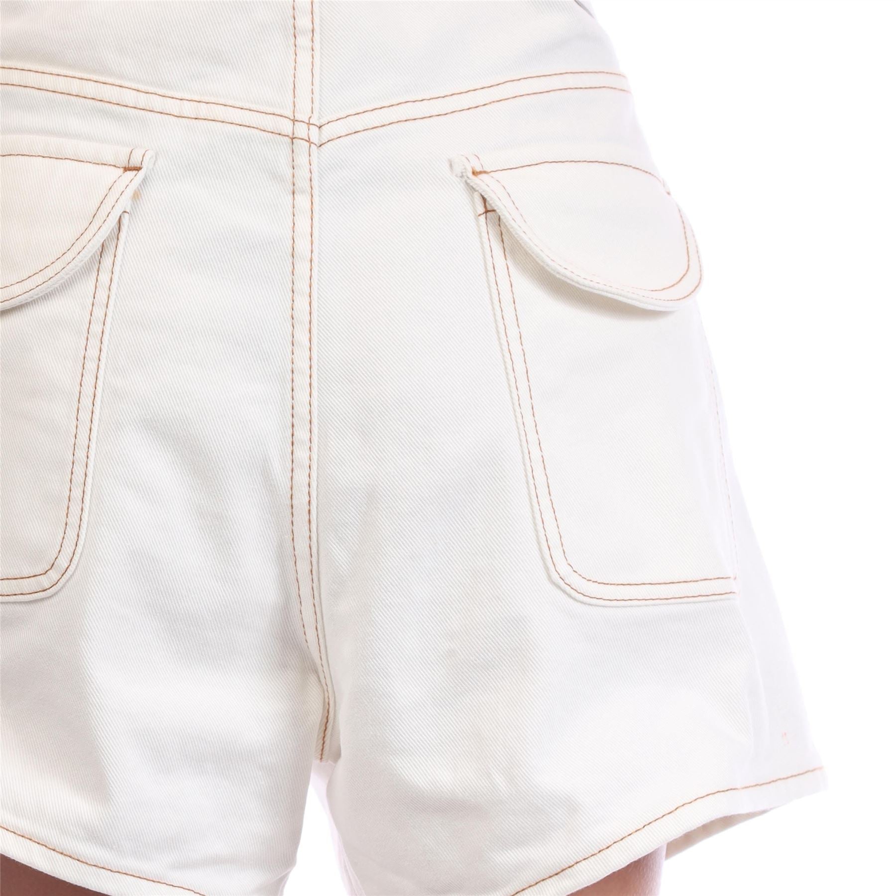 Off White Denim Shorts