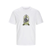 Jack and Jones Skull Regular Fit Crew Neck T-Shirt