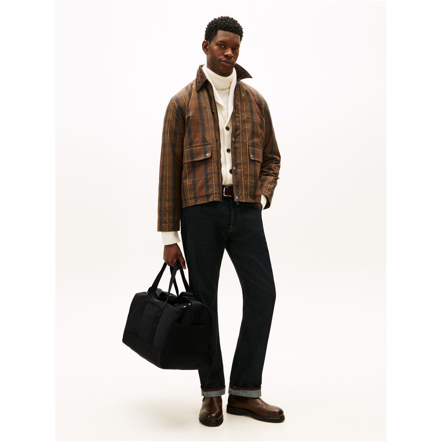 Tommy Hilfiger Rectangle Shape Duffle Bag with Logo