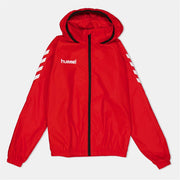 Hummel Core Solid Patterned Hooded Windbreaker Jacket
