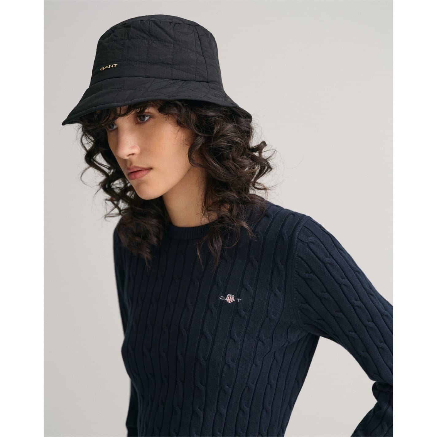 Gant Cotton Cable Knit Crew Neck Sweater