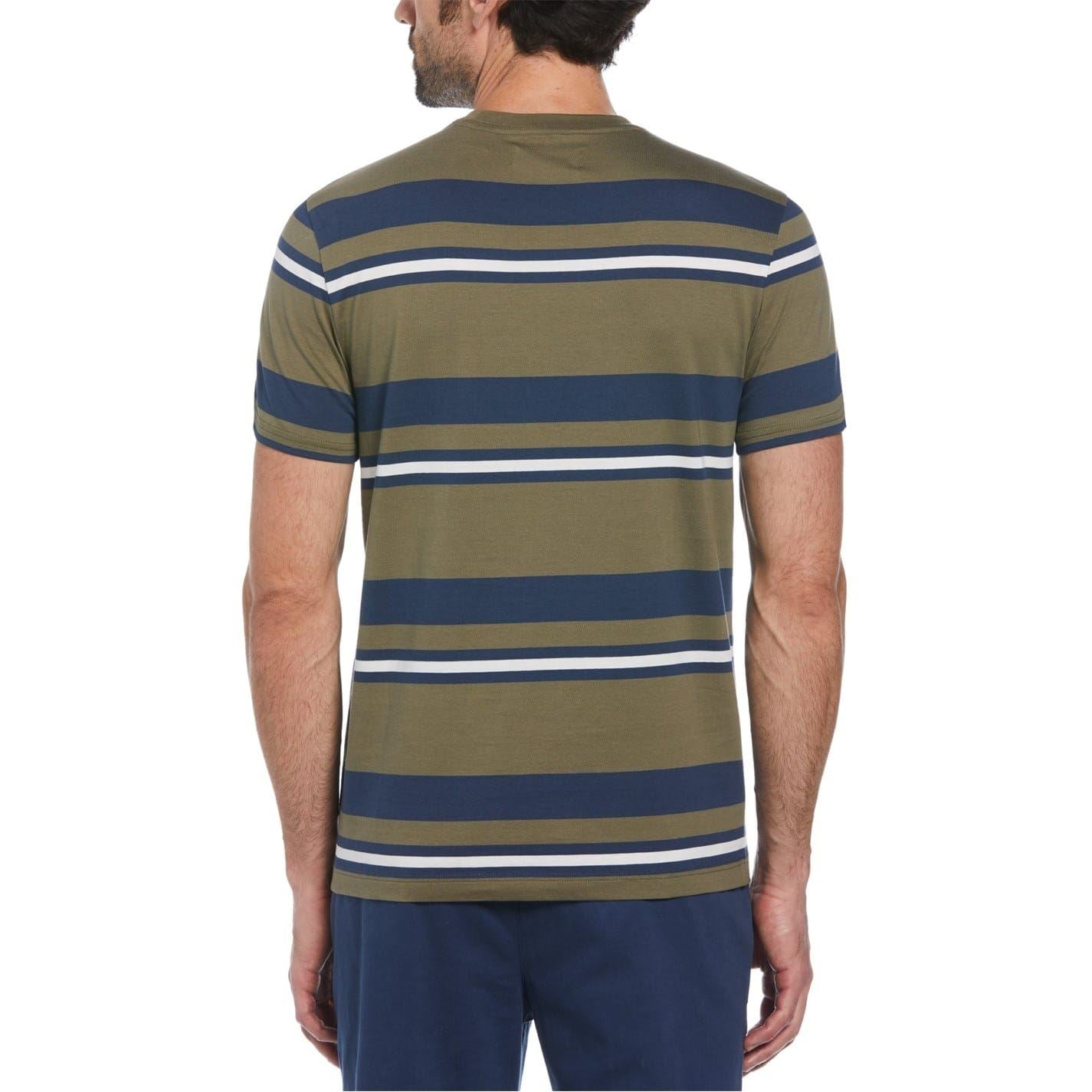 Original Penguin Slim Fit Crew Neck Stripe T-Shirt