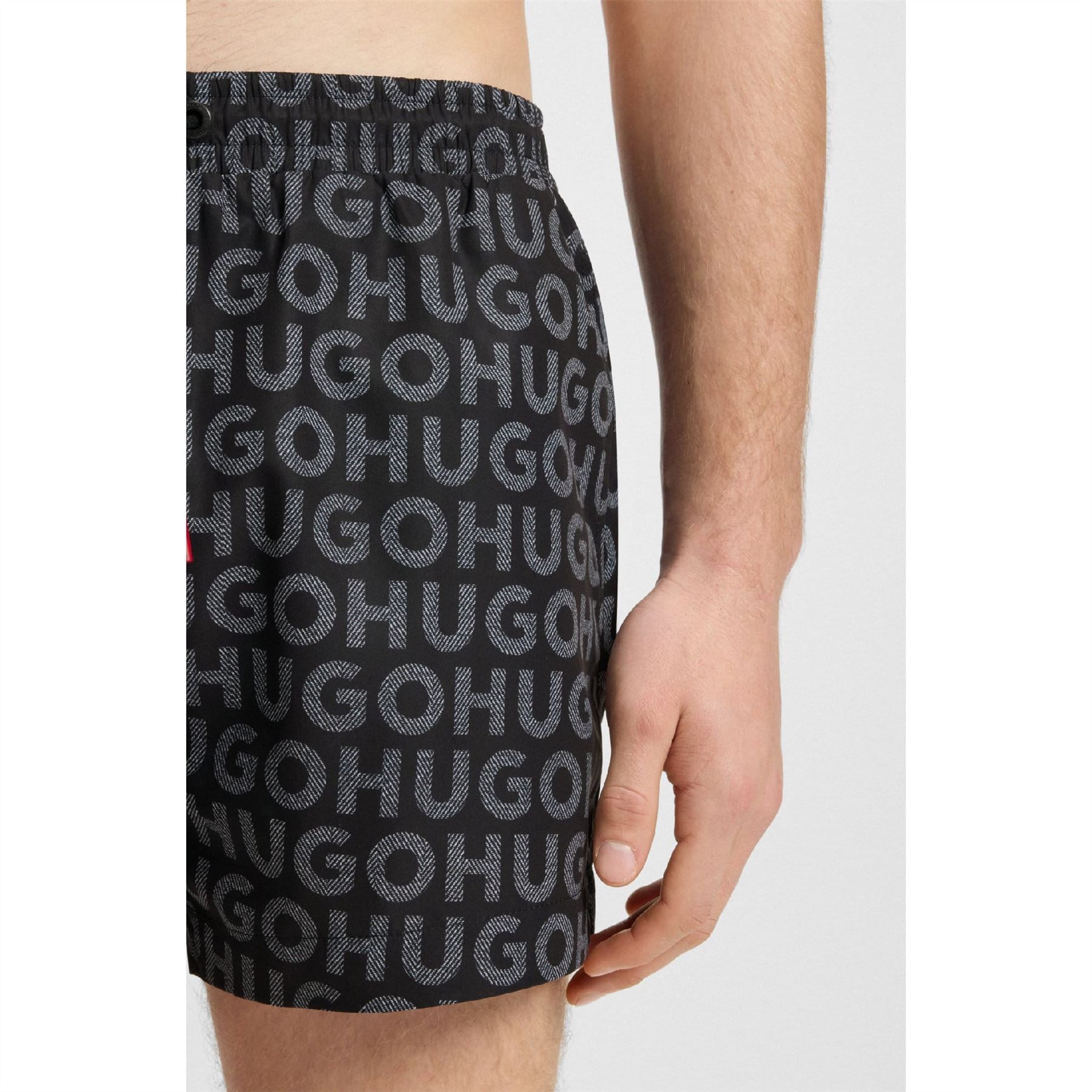 Hugo Tortuga Logo Print Swim Shorts