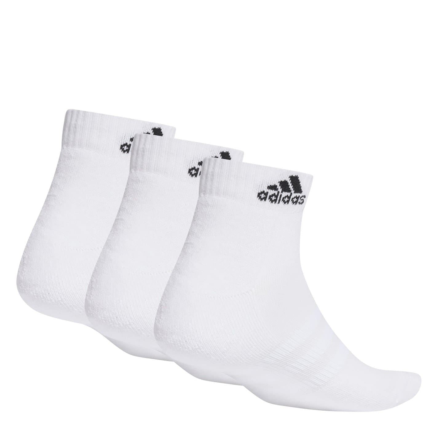 adidas 3 Pack Ankle Socks Unisex Juniors