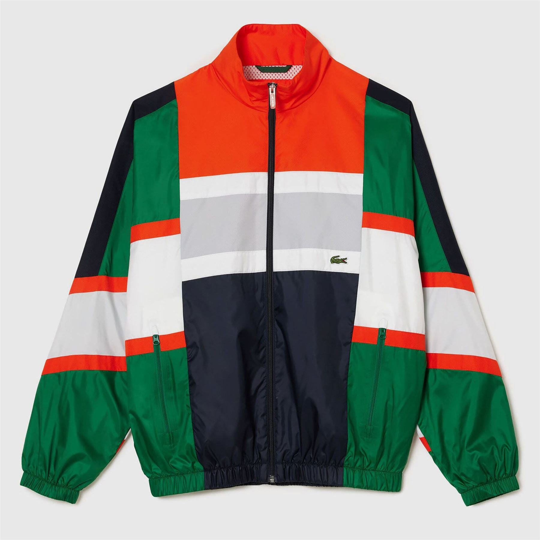 Lacoste Mixed Material Colour Block Sportsuit Jacket