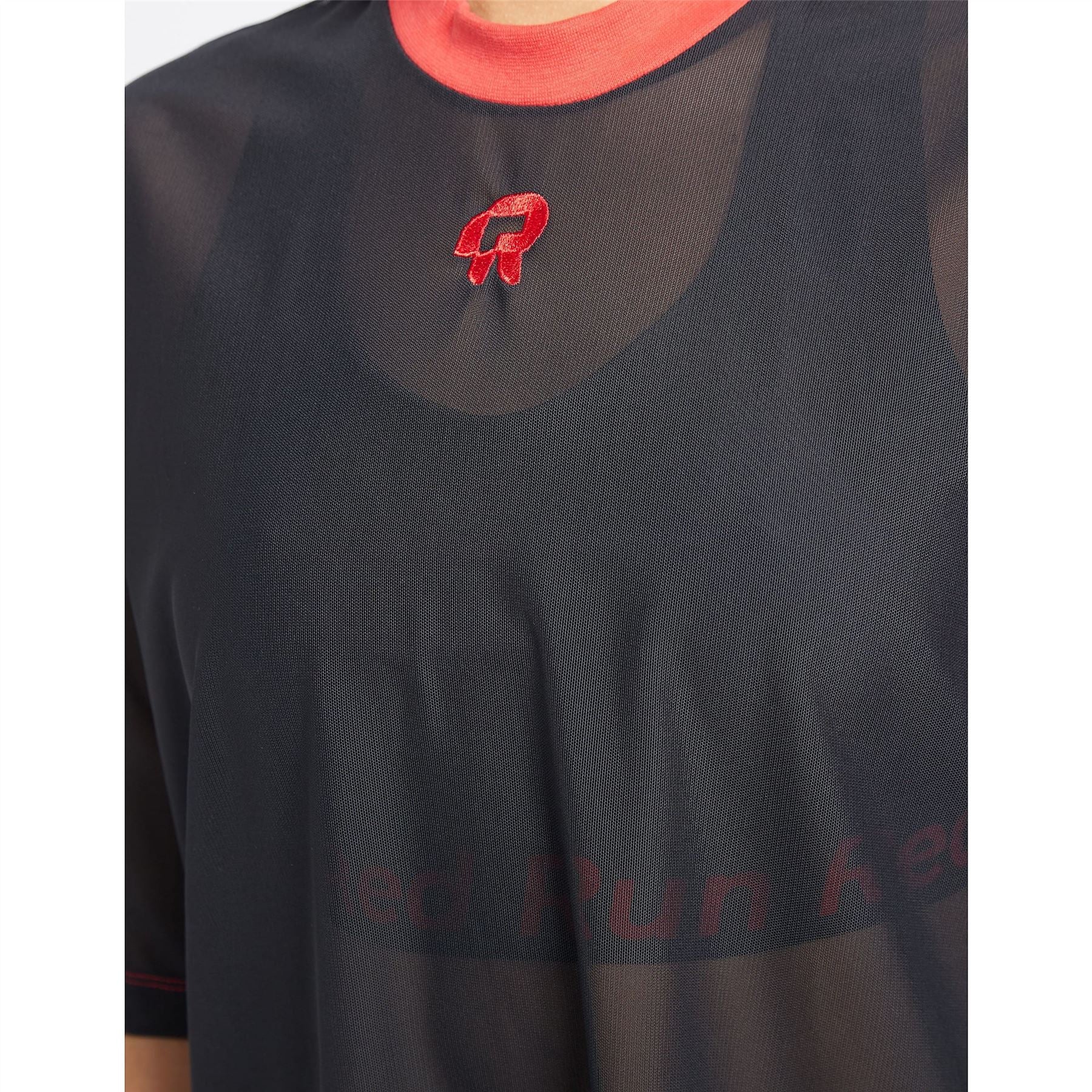 Red Run Womens Inky Oversized Net T-Shirt