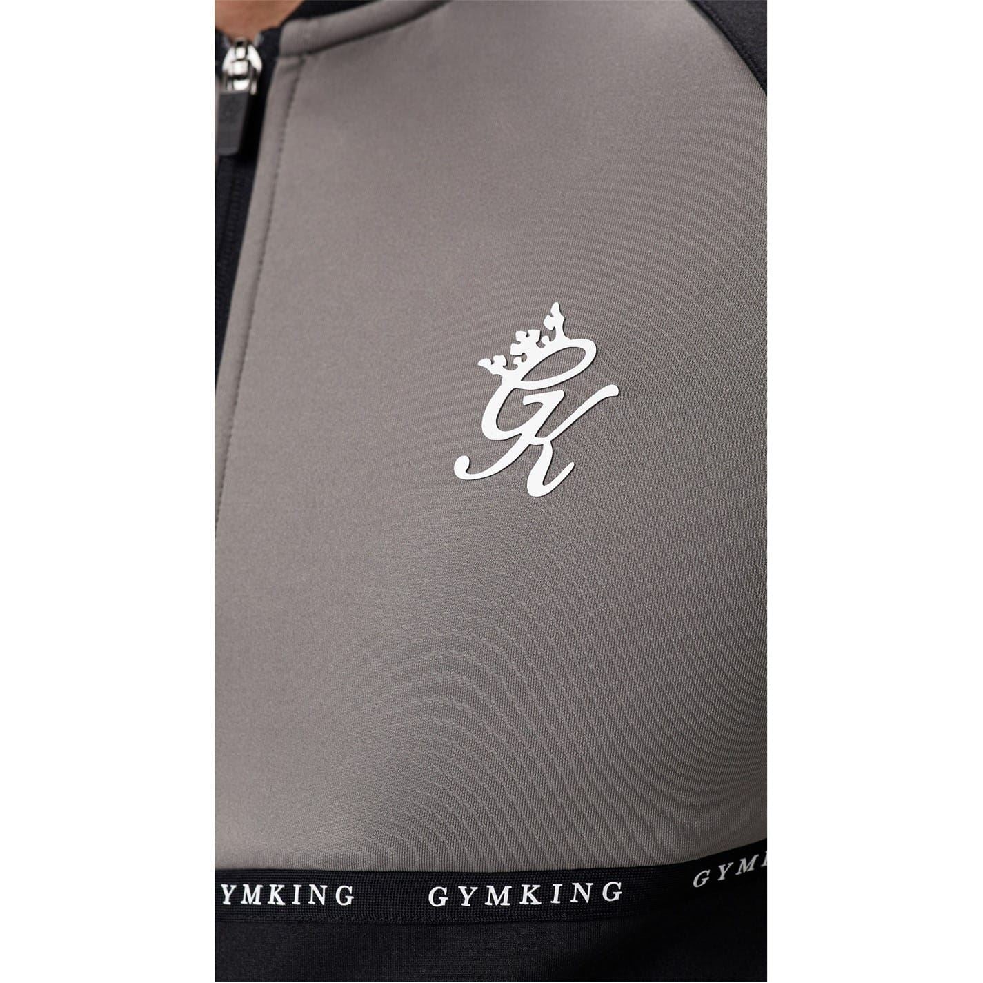 Gym King Color Block Lettering Track Jacket