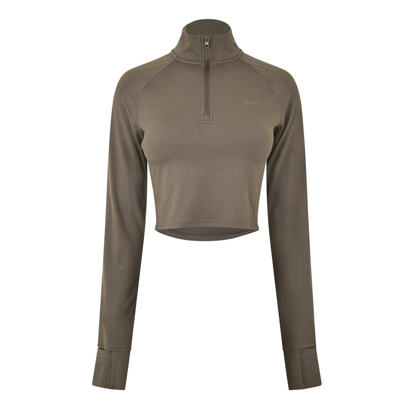 USA Pro Pro Zip Neck Slim Fit Track Jacket