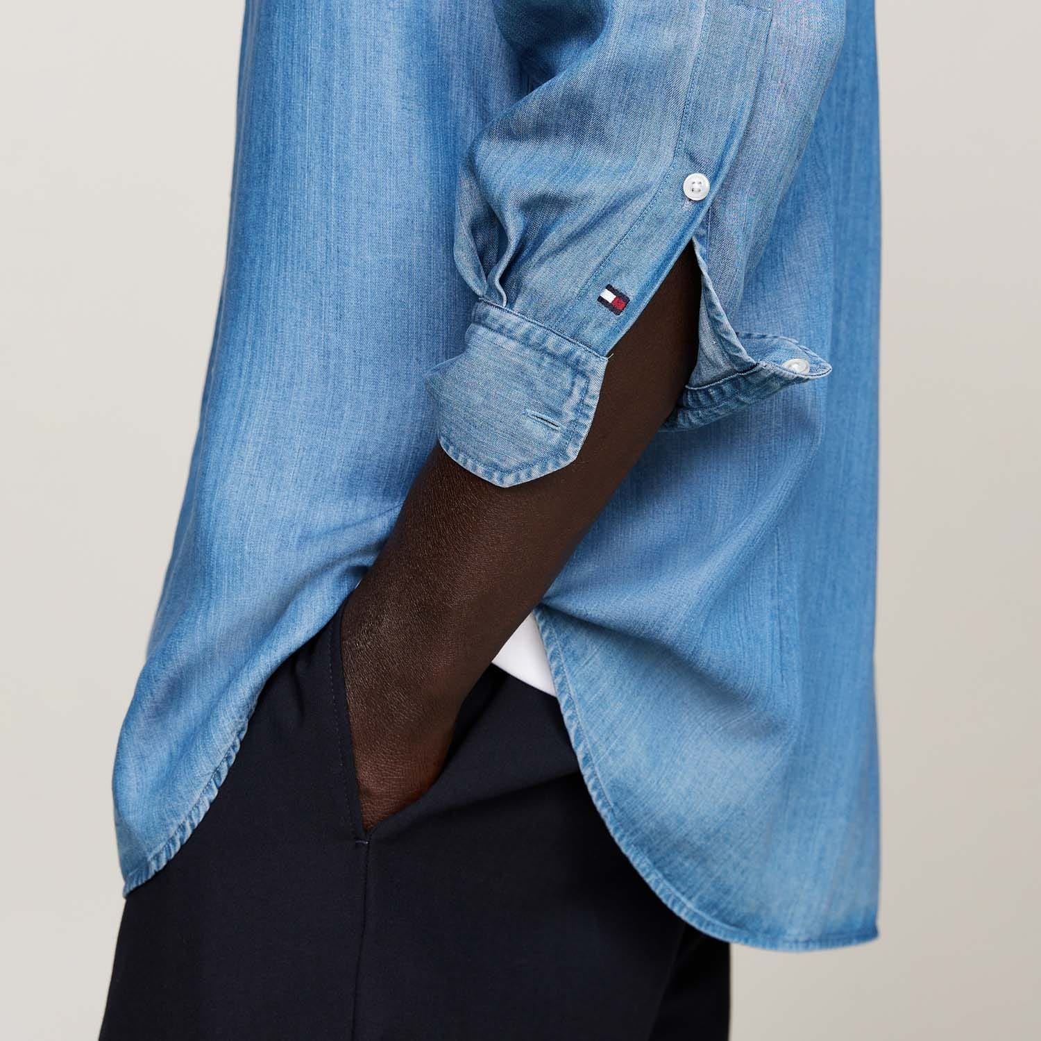 Tommy Hilfiger Smart Casual Slim-Fit Denim Shirt