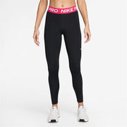 Nike Womens Pro Mid Rise Mesh Panelled Leggings