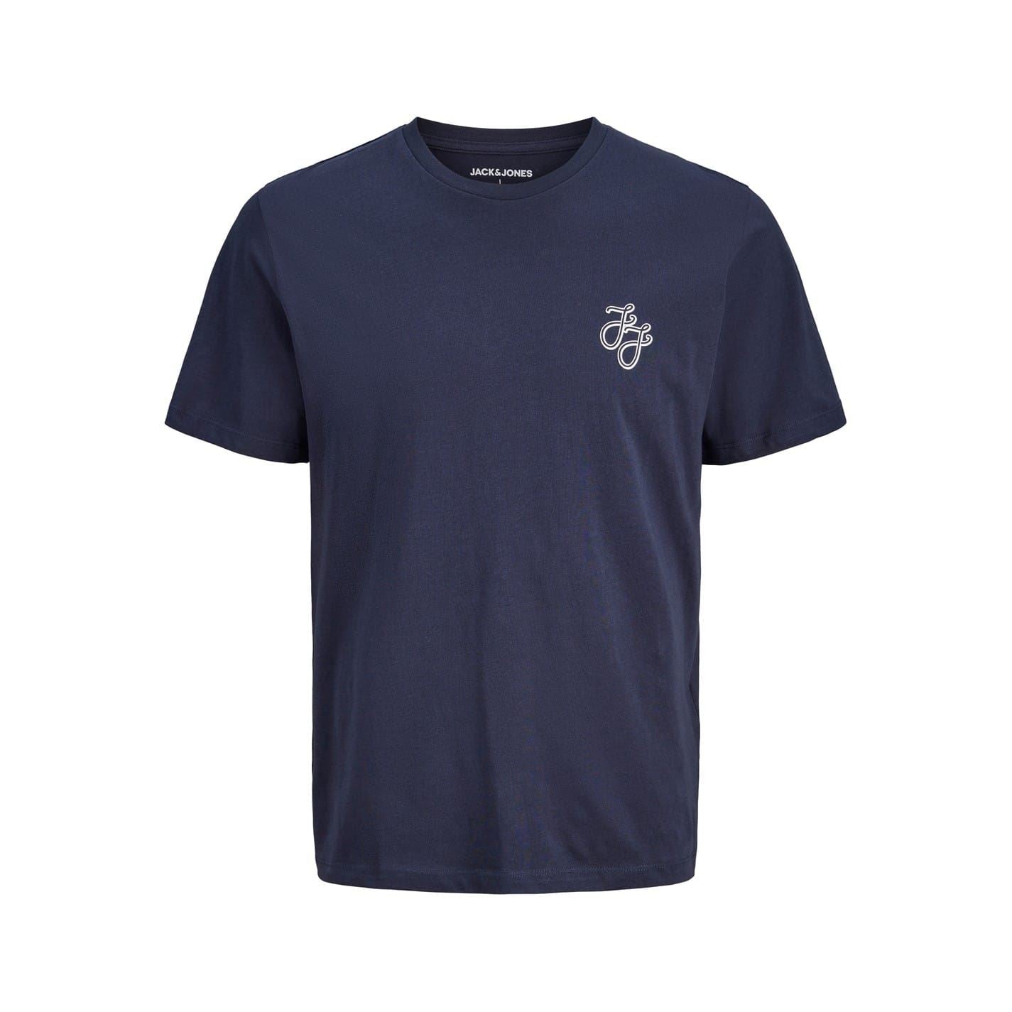 Jack and Jones Mens 5 Pack Short Sleeve T-Shirt