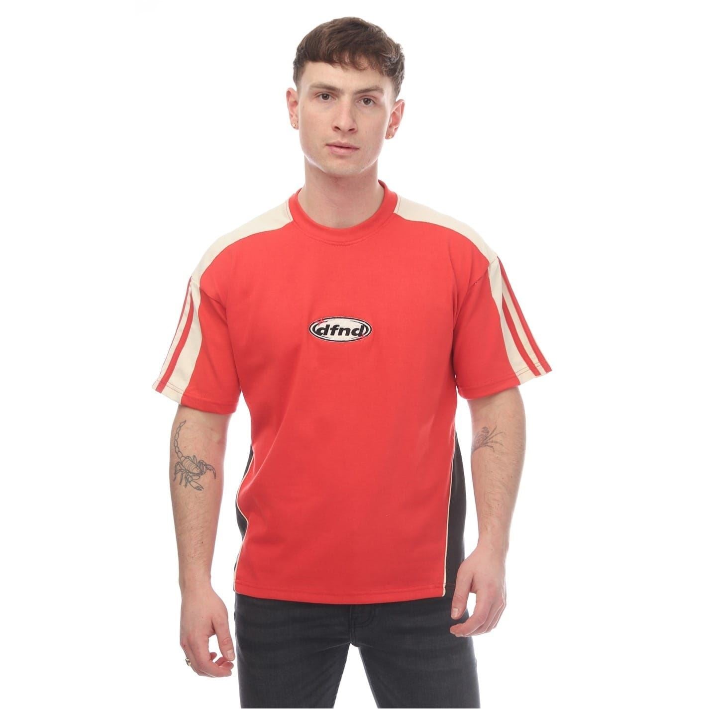 DFND London Race Regular Fit Crew Neck T-Shirt