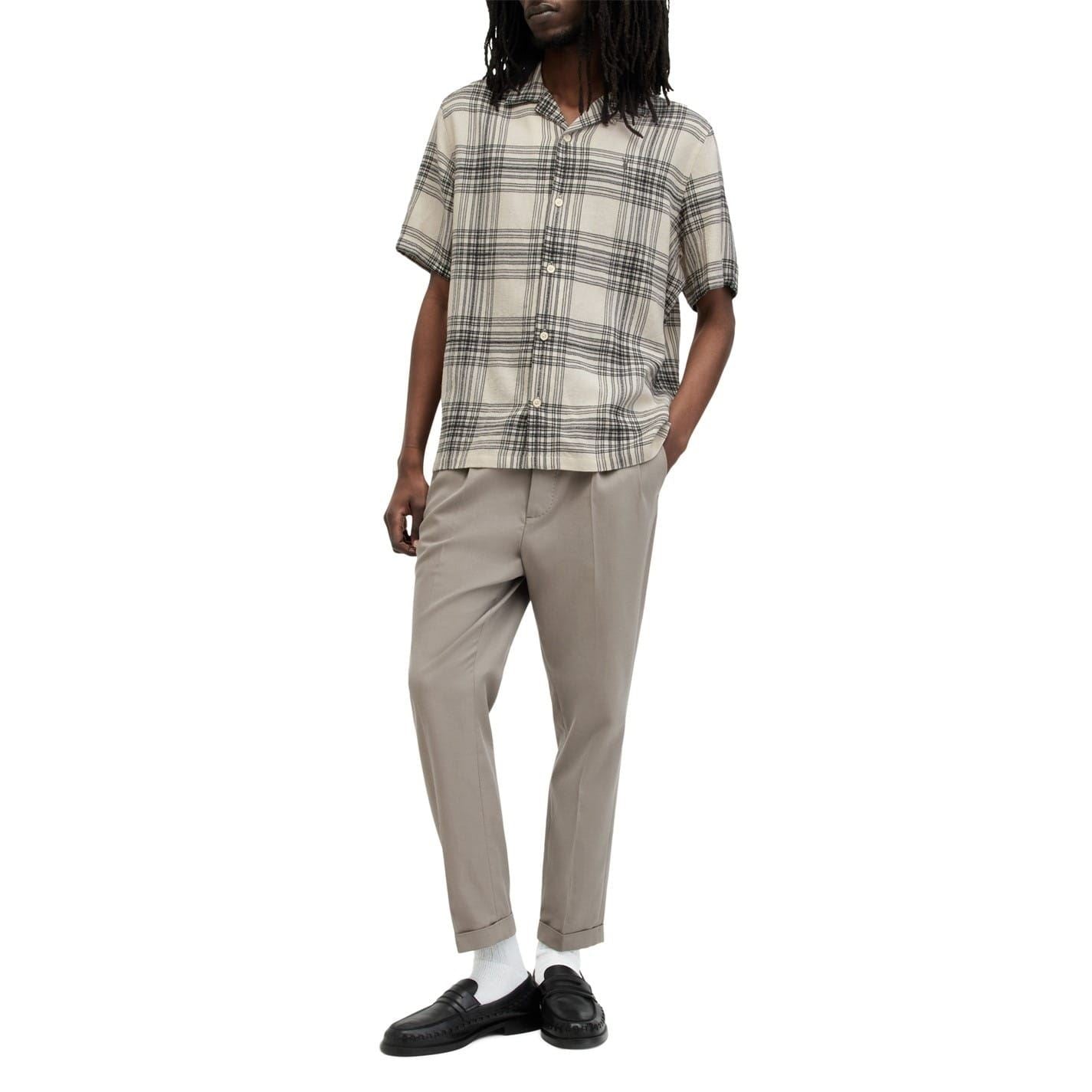 AllSaints Padres Relaxed Fit Short Sleeve Shirt