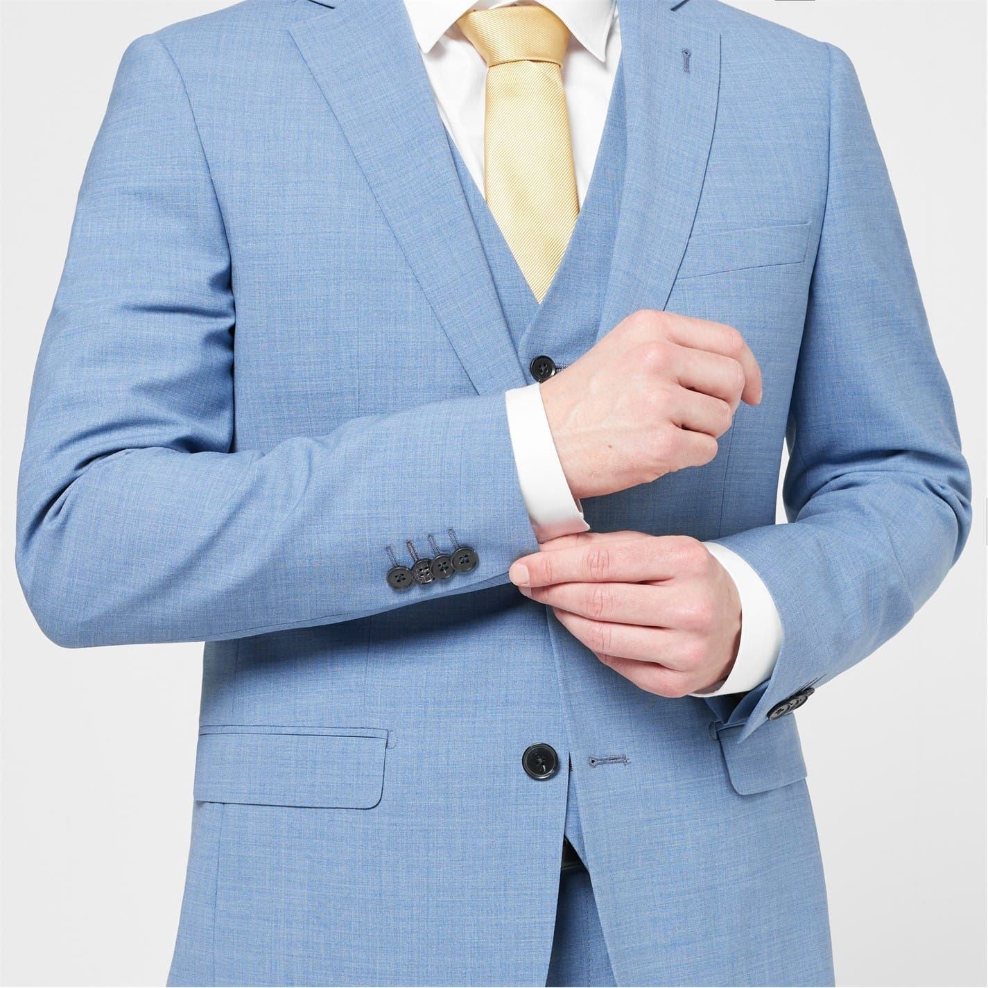 Without Prejudice Slim Fit Suit Jacket   Italian Fabric