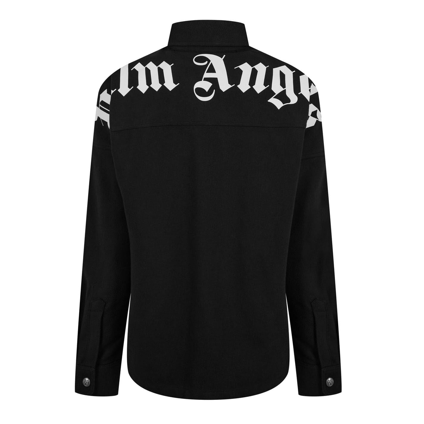 Palm Angels Gothic Lettering Overshirt