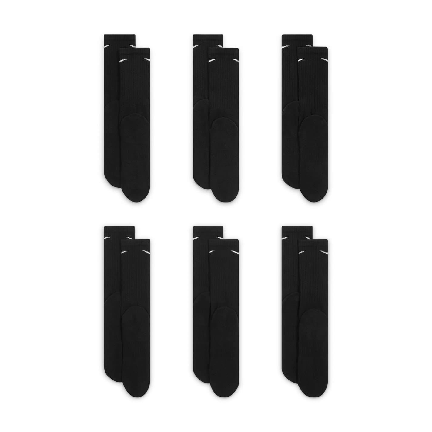 Nike 6 Pack Cushioned Training Crew Socks