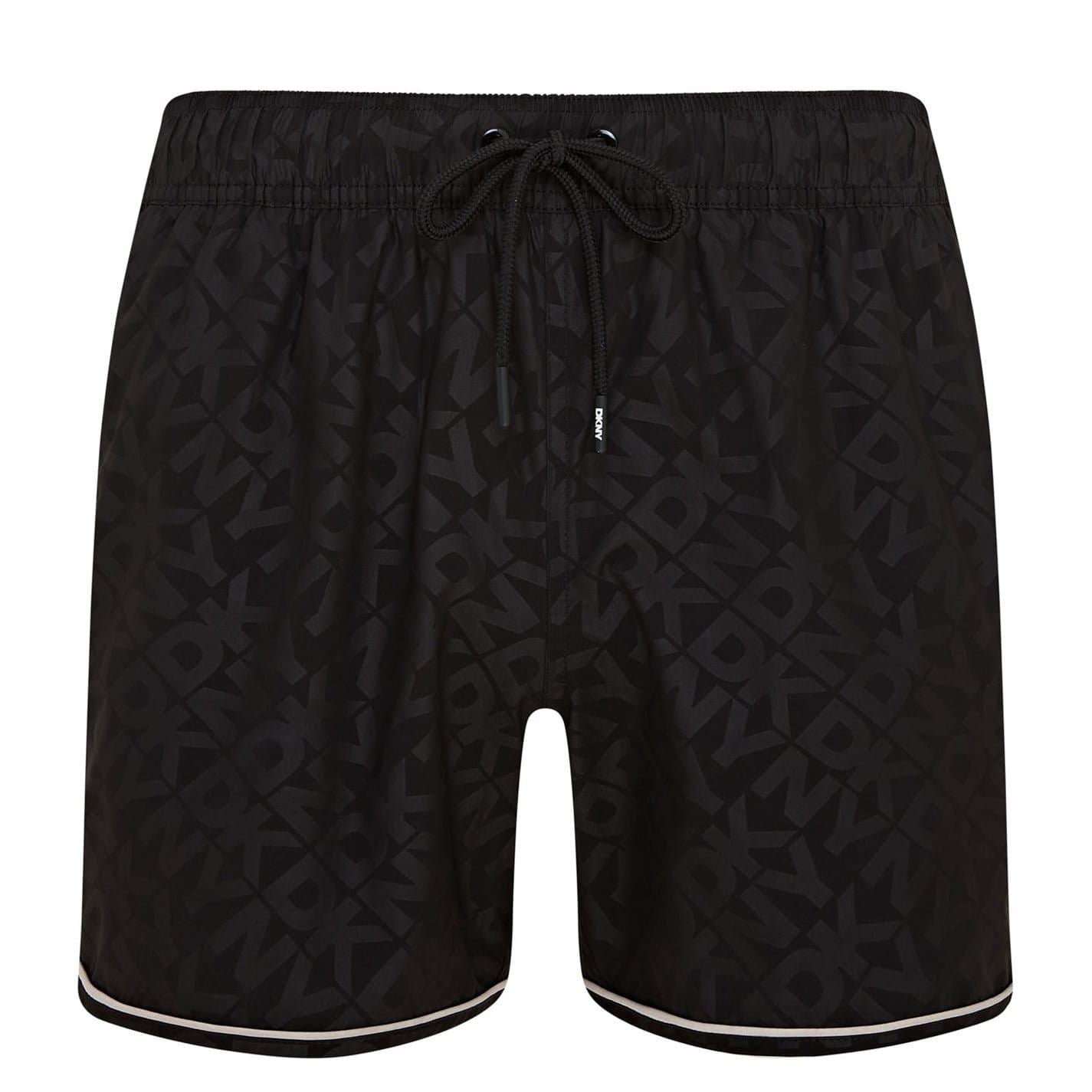 DKNY All Over Logo Lettering Swim Short