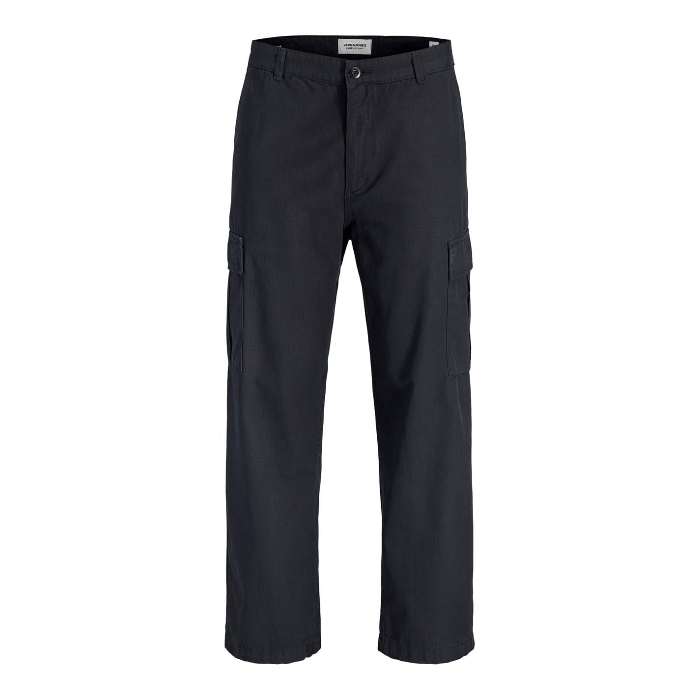 Jack and Jones Carter Solid Patterned Straight Cargo Pants