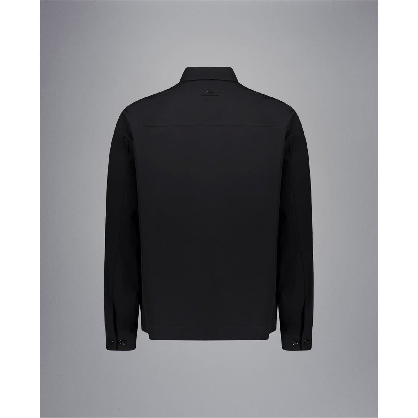 Paul And Shark Sea Snap Button Solid Patterned Shirt Jacket