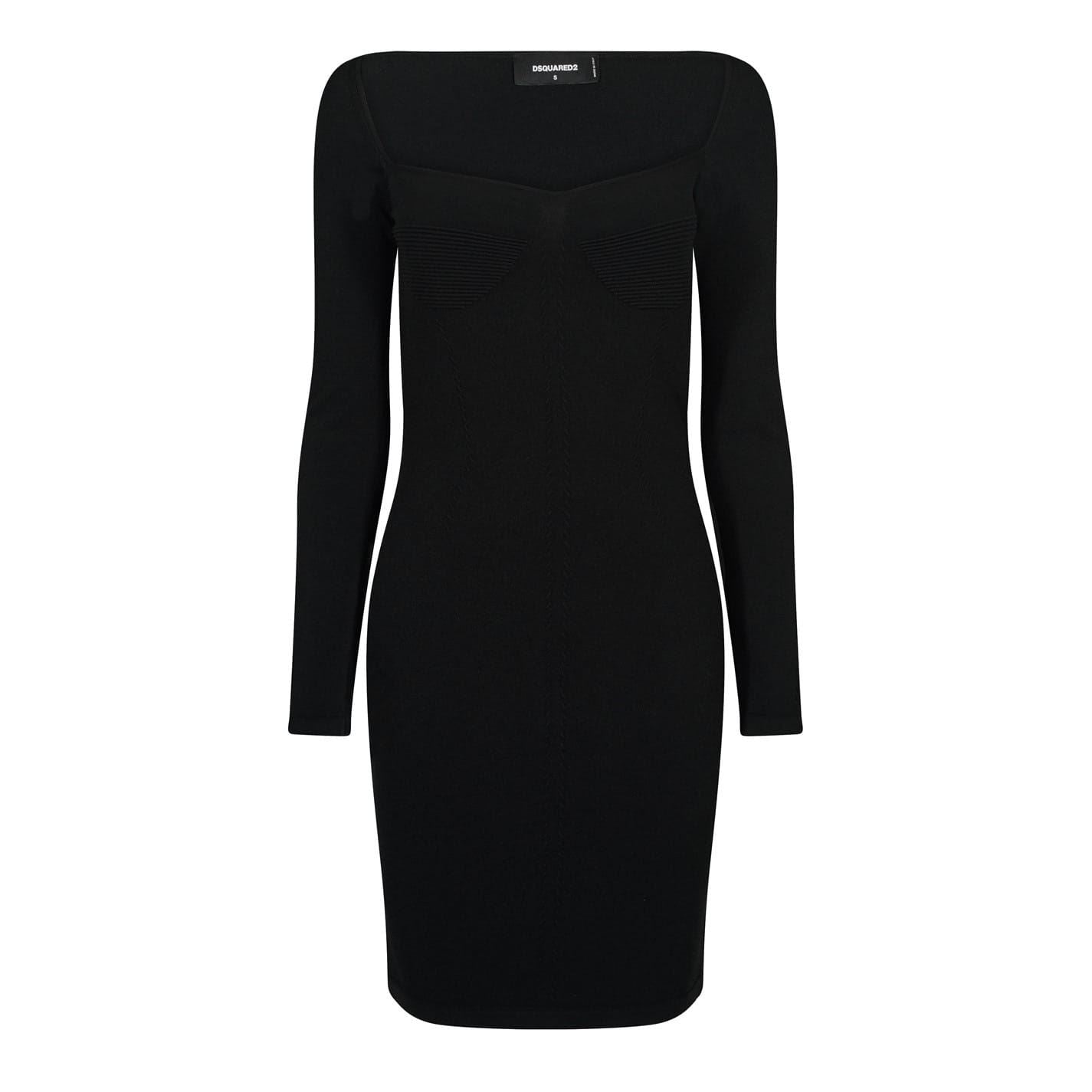 DSquared2 Square Neck Mini Bodycon Dress