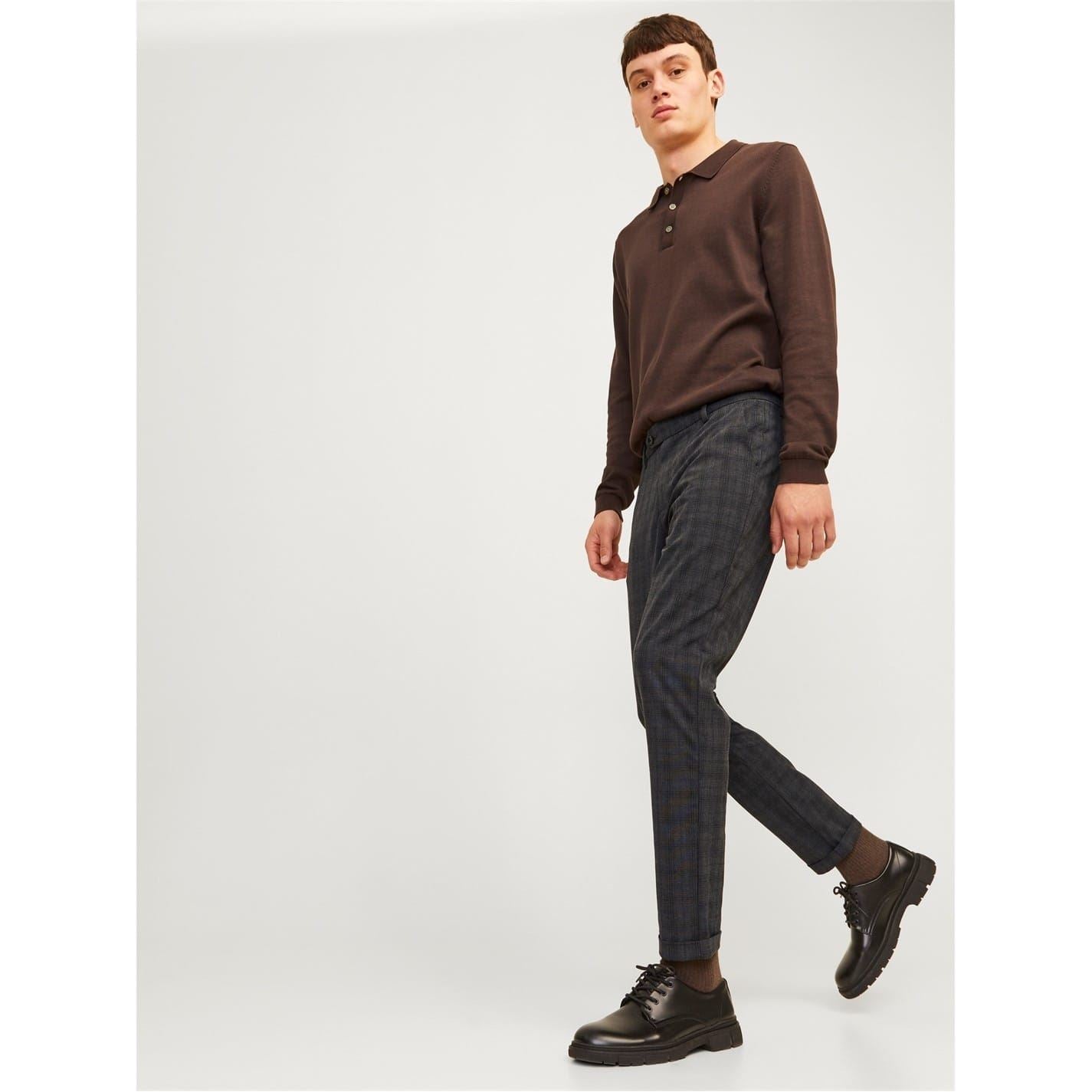 Jack and Jones Marco Plaid Slim Chinos