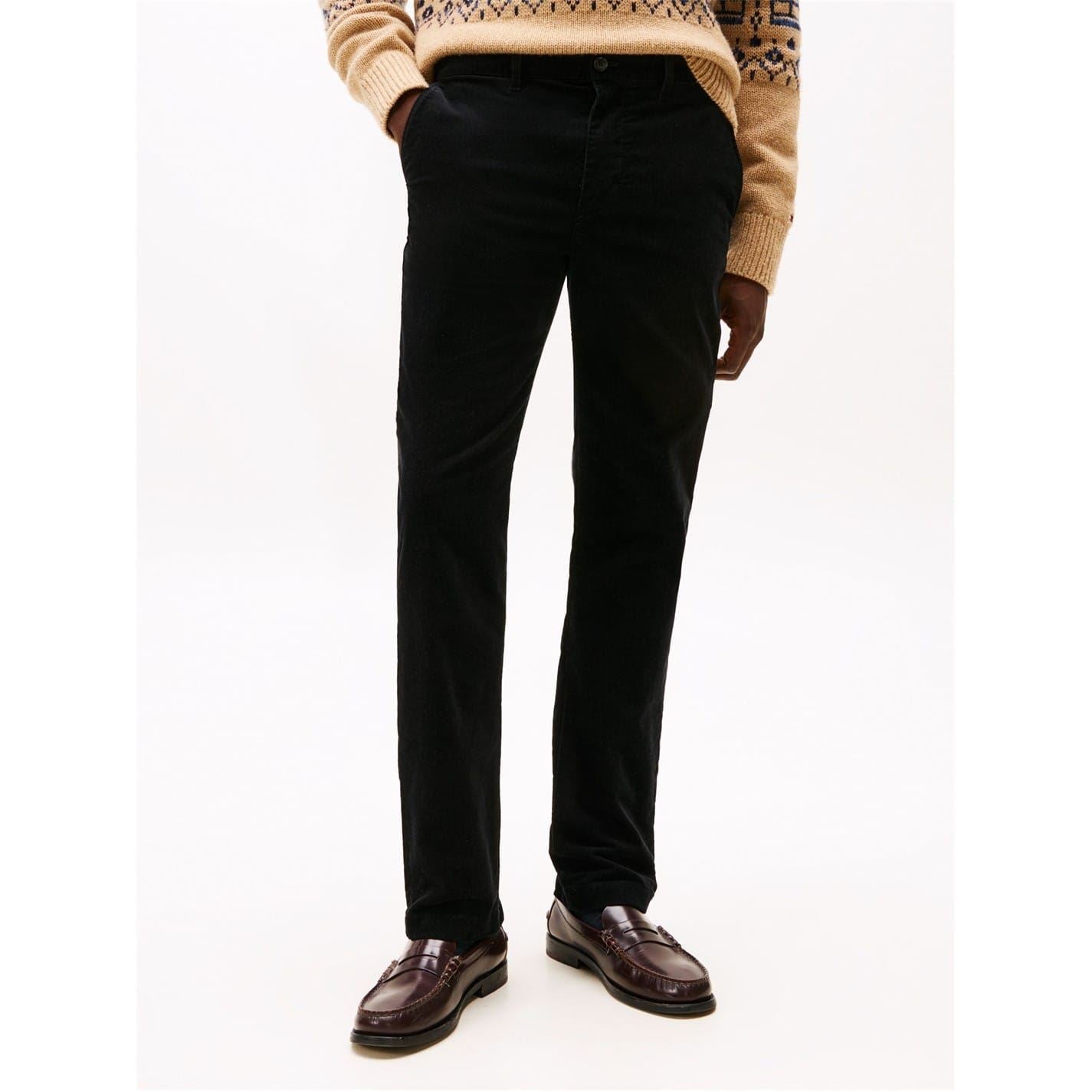 Tommy Hilfiger Denton Solid Patterned Straight Chinos