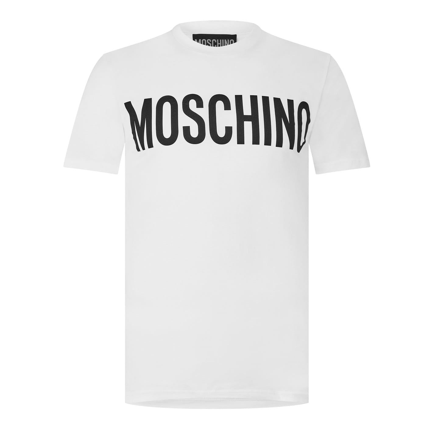 Moschino Regular Fit Contrast Logo T-Shirt