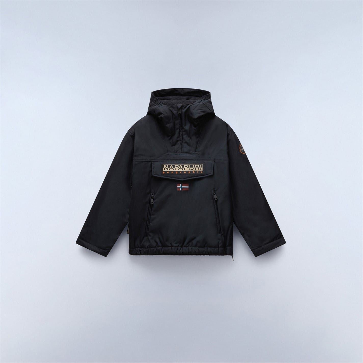 Napapijri Rainforest Solid Patterned Hooded Rain Jacket