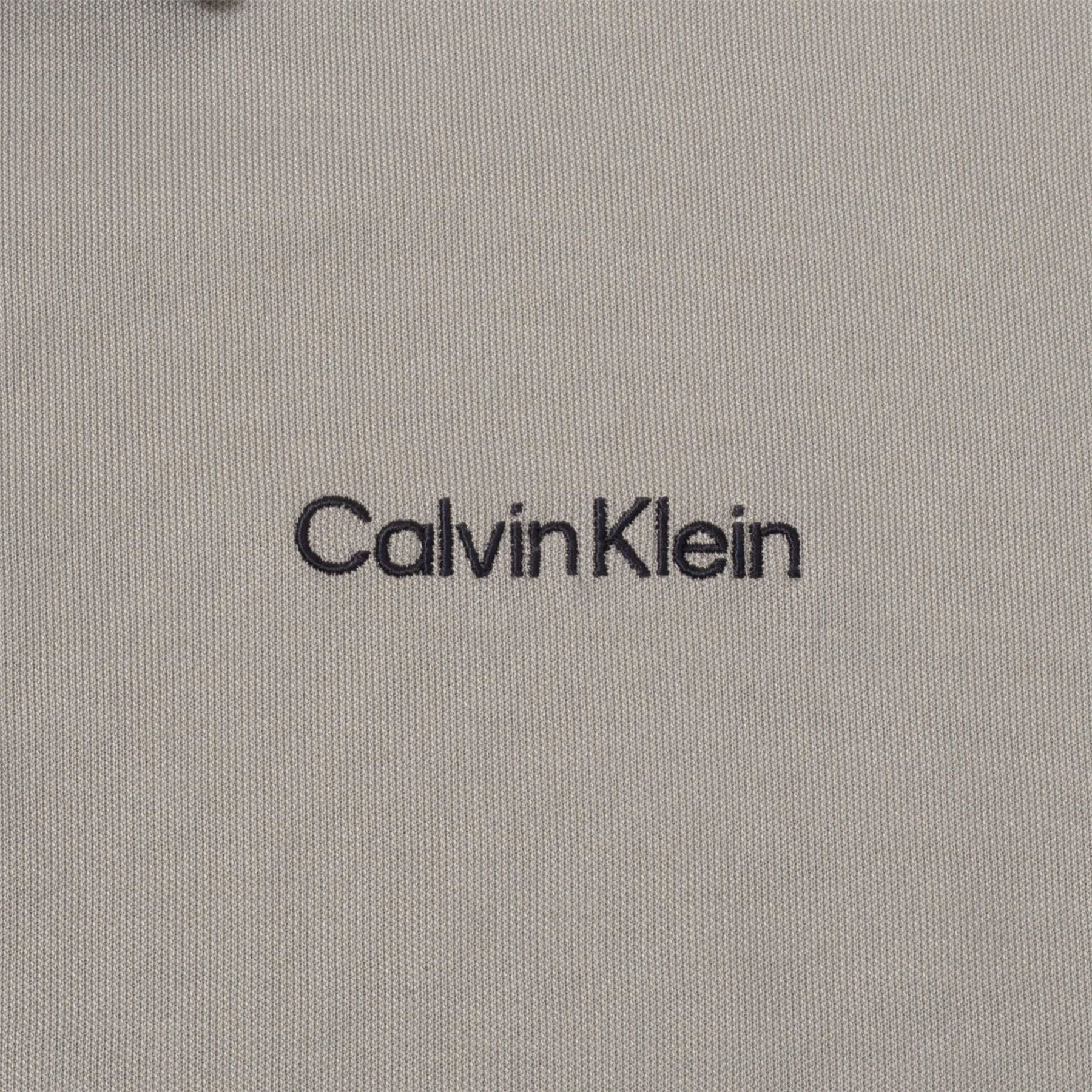 Calvin Klein Golf Embroidered Collared Neck Short Sleeve Polo Shirt